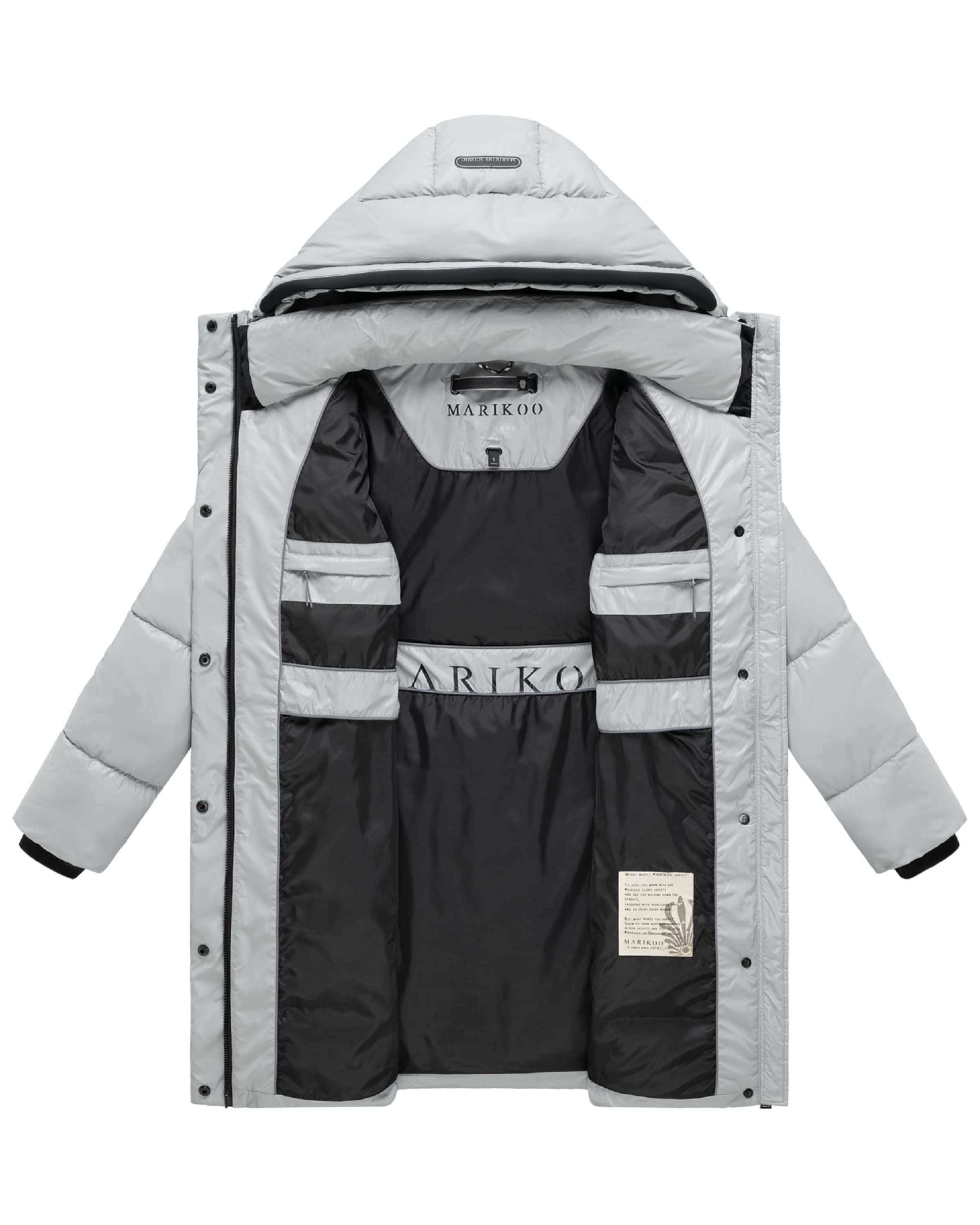Manteau d’hiver 'Yumee XVI' MARIKOO en gris