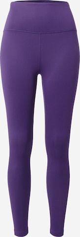 NIKE Skinny Spodnie sportowe 'ONE' w kolorze fioletowy: przód