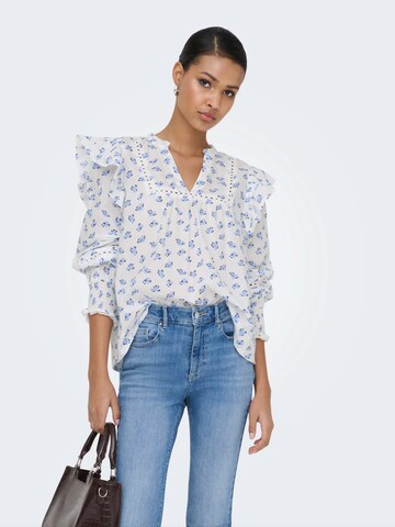 Chemisier 'ONLIDRIS' ONLY en bleu : devant