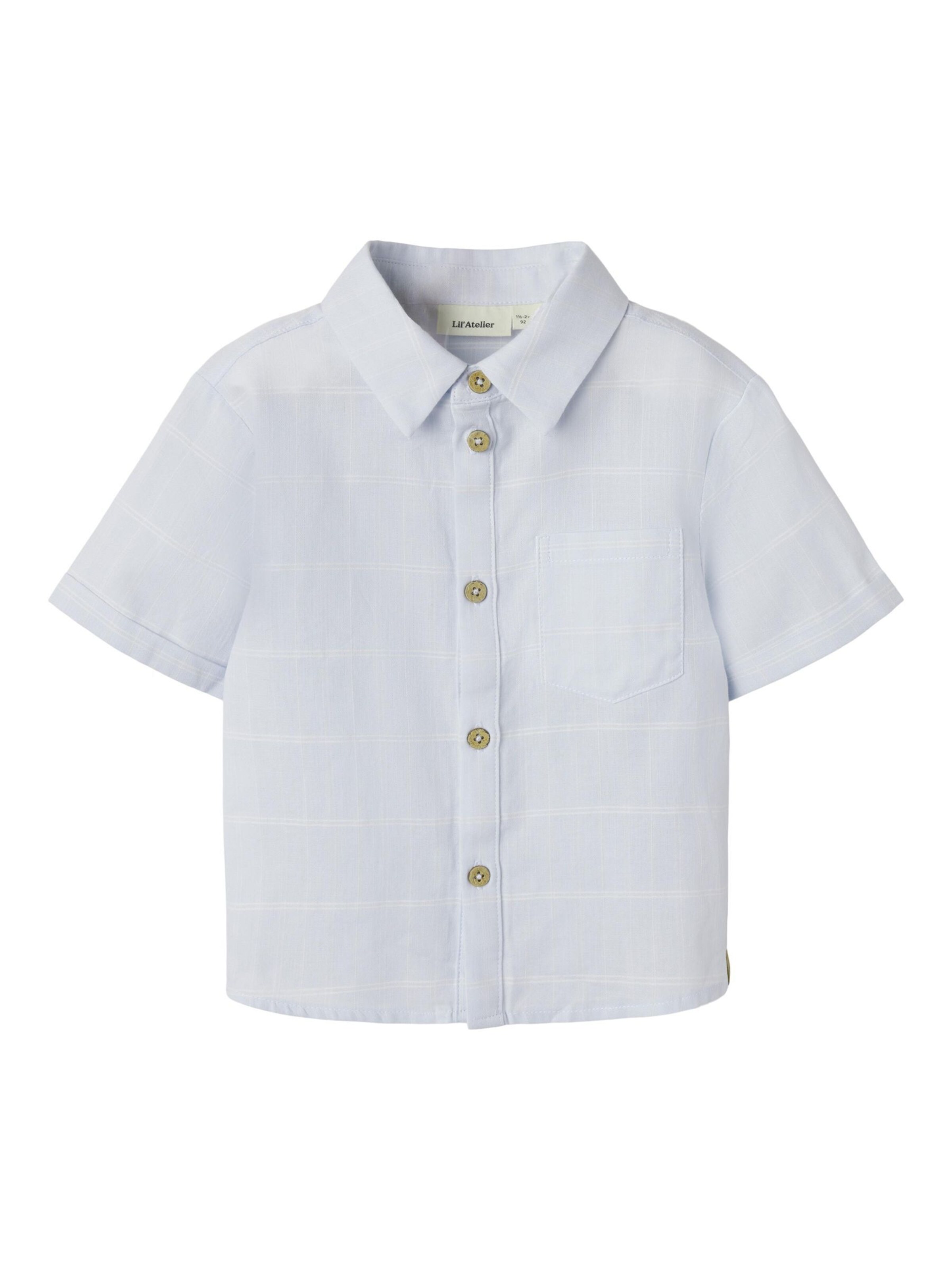 NAME IT Comfort fit Overhemd in Blauw: voorkant