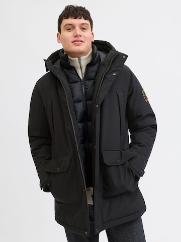 JACK & JONES Overgangsparka i sort