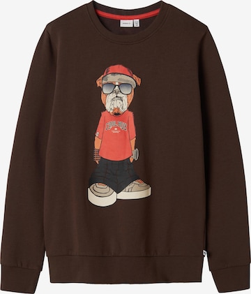 NAME IT Sweatshirt i brun: forside