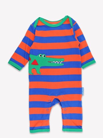 Toby Tiger Romper/Bodysuit 'Krokodil-Applikation' in Orange: front
