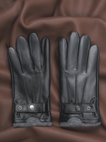 Estro Vingerhandschoenen '219' in Zwart