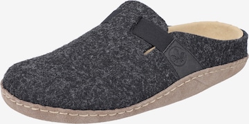 Rieker Slippers in Black: front