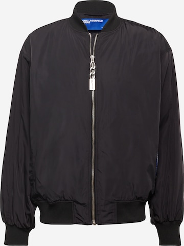 KARL LAGERFELD JEANS Between-season jacket in Black: front