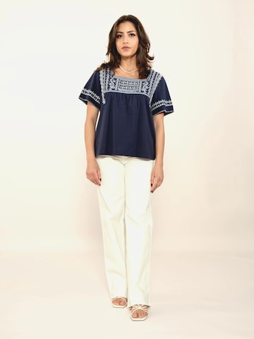 Odd Molly Shirts 'The Earth' i blå