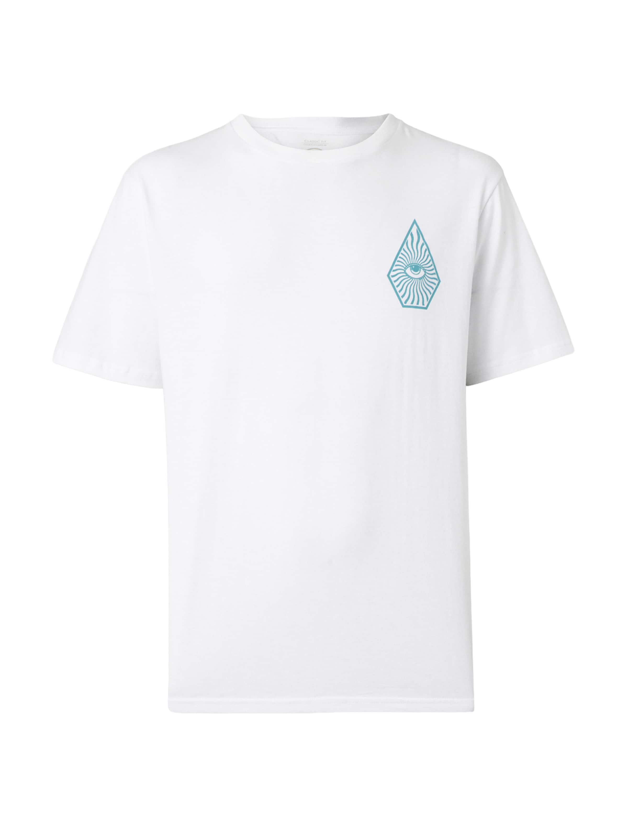 T-Shirt 'ALL SEEING' Volcom en blanc : devant