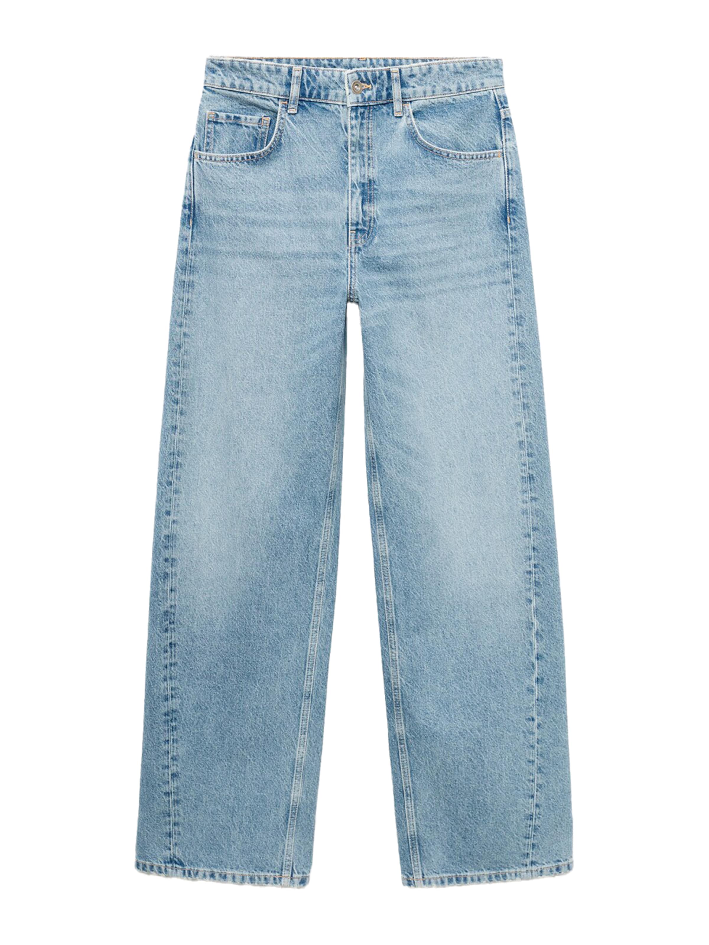 MANGO Regular Jeans 'CHARLOT' in Blauw: voorkant
