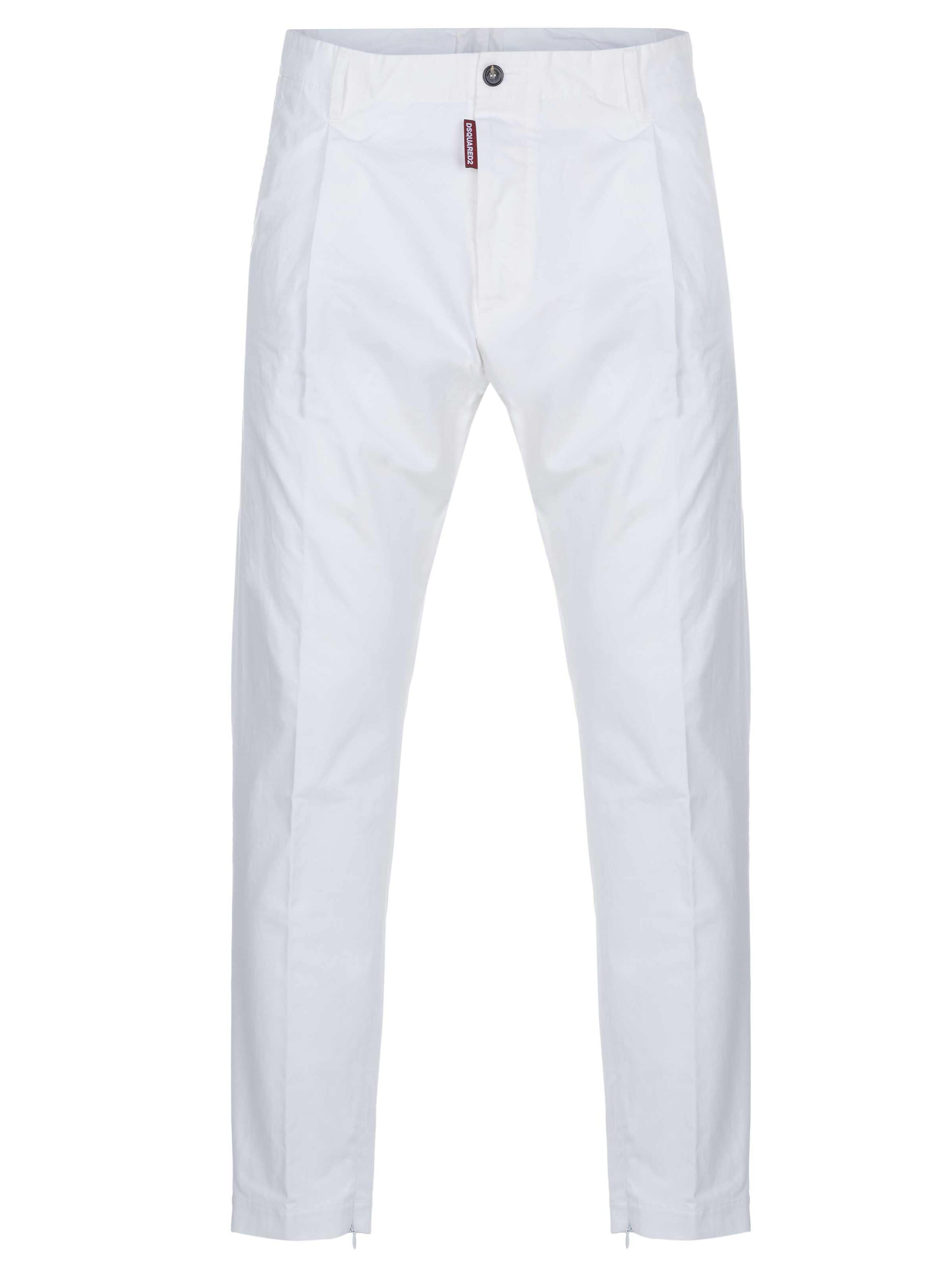 DS2 Regular Chinohose 'Dsquared2 Super Light New Dan Hose weiß'‌‌‌ in Weiß: Vorderseite