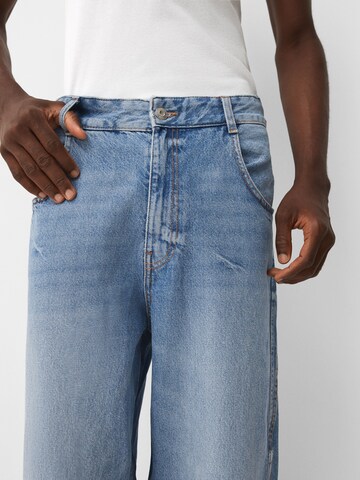 BershkaLoosefit Traperice - plava boja