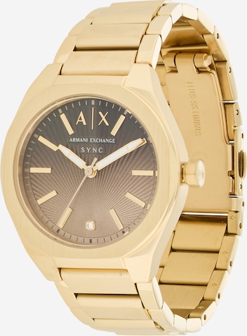 auksinė ARMANI EXCHANGE Analoginis (įprasto dizaino) laikrodis 'SYNC': priekis