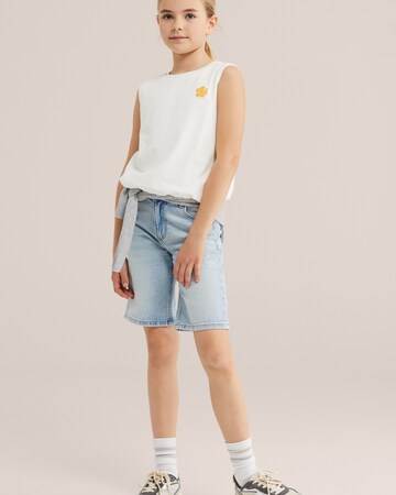 WE Fashion Топ в Белый