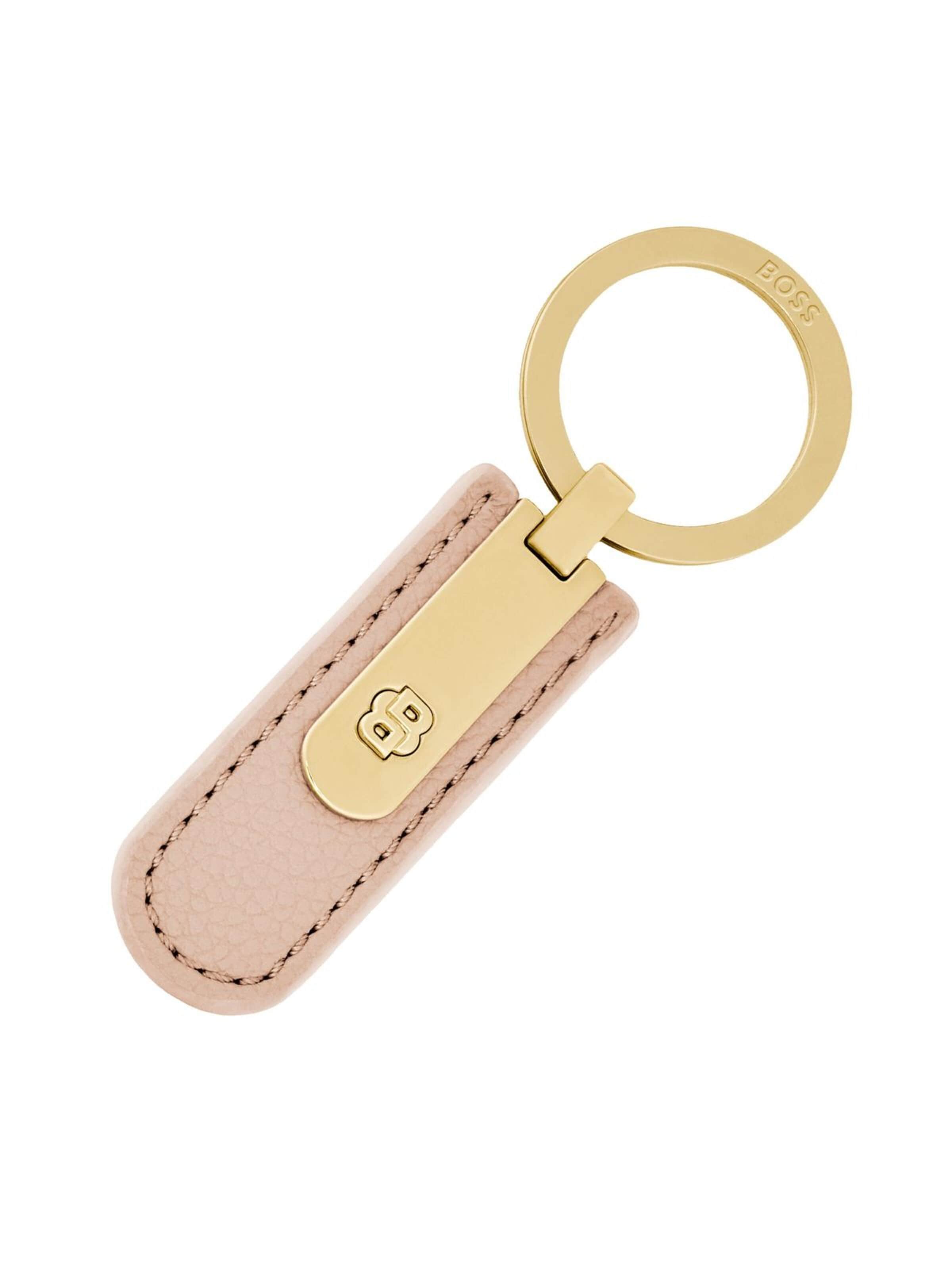 BOSS Schlüsselanhänger‌‌‌‌‌‌‌‌ in Beige: Vorderseite