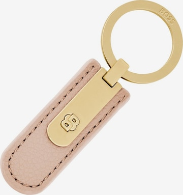 BOSS Schlüsselanhänger in Beige: Vorderseite