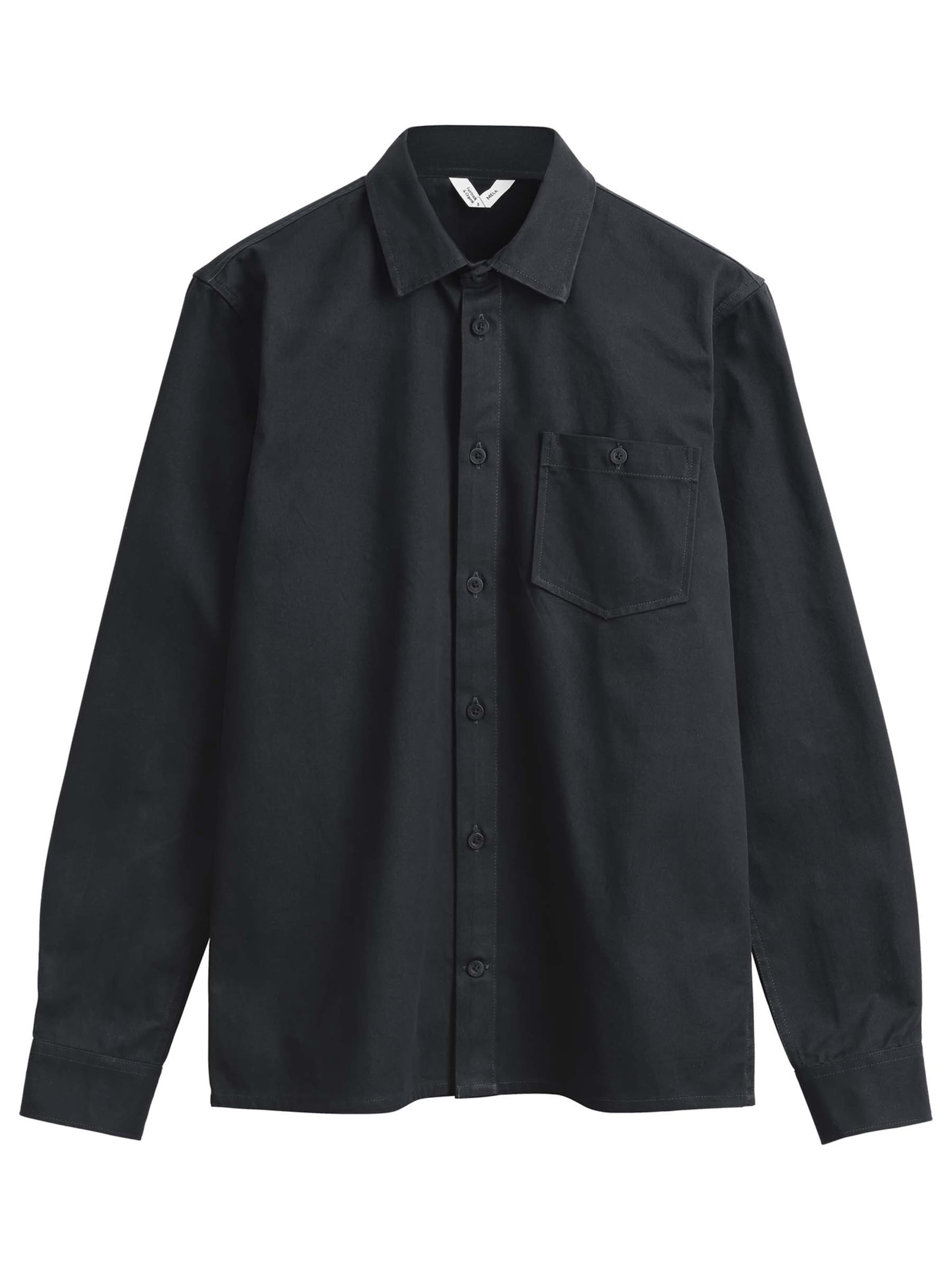 MELA Средняя посадка Рубашка 'Ashutosh' в Черный: спереди