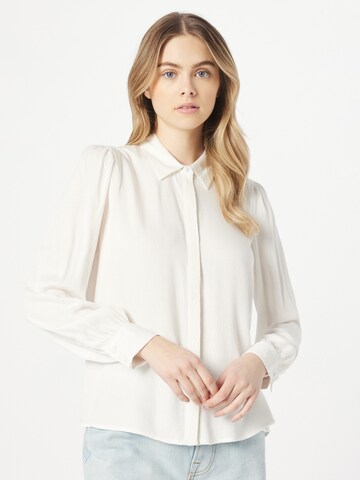 BONOBO - Blusa 'Chemise' em branco: frente