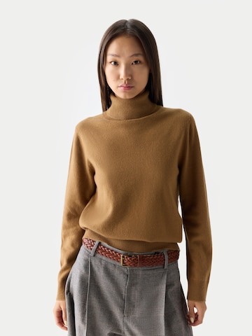 Pullover 'Women's Timeless Cashmere Turtleneck Sweater' di GOBI Cashmere in beige: frontale