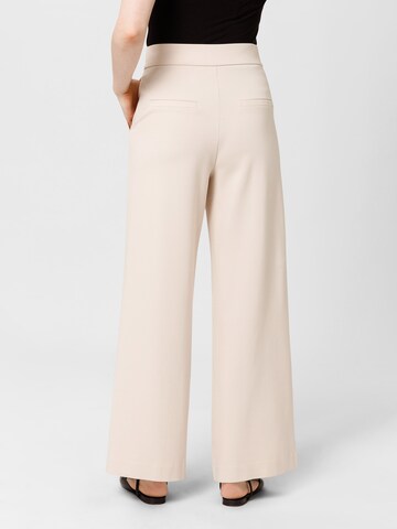 Wide Leg Pantalon 'Sannee' Les Lunes en beige