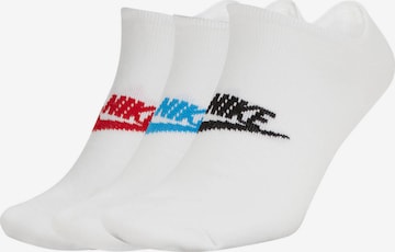NIKE Athletic Socks in White