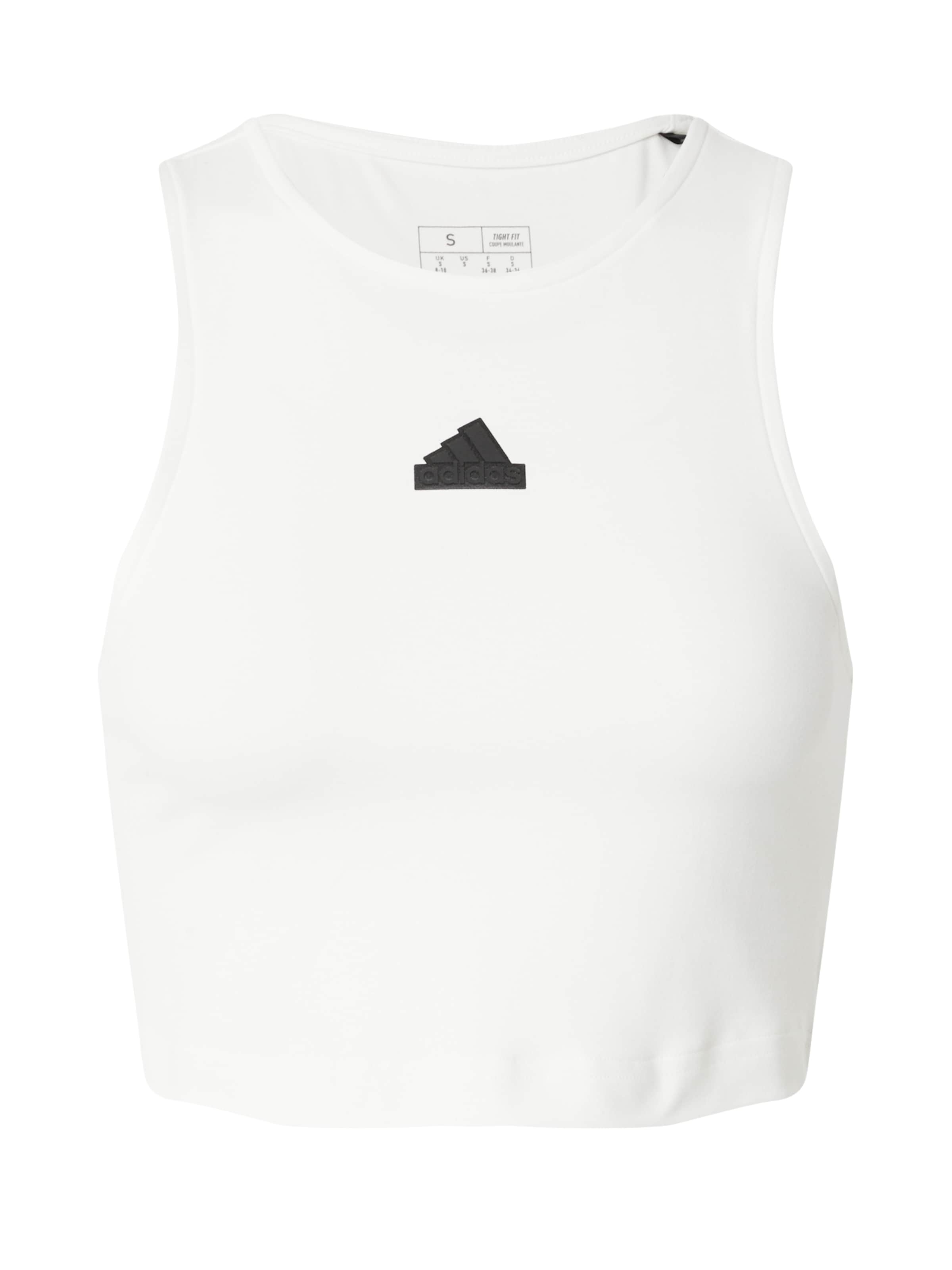 Sport top de la ADIDAS SPORTSWEAR pe alb: față