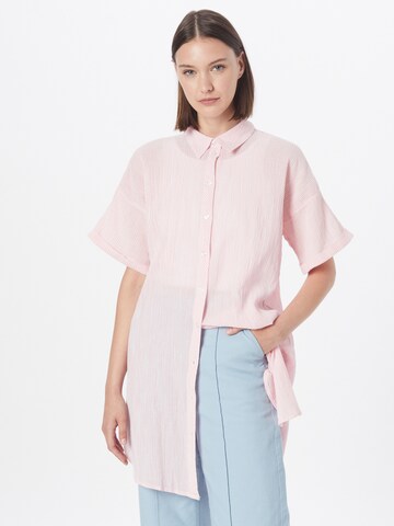 Robe-chemise 'TERRA' PIECES en rose : devant