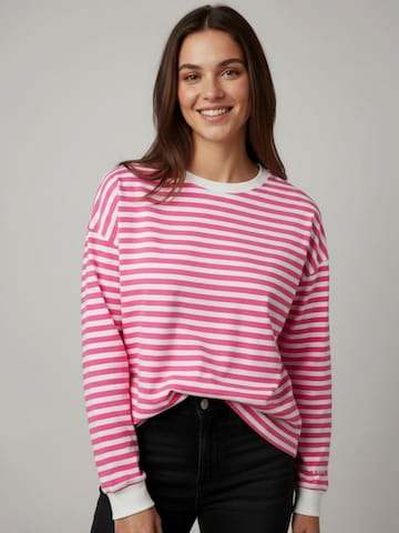 salzhaut Sweatshirt 'Affseepn' in Wit: voorkant