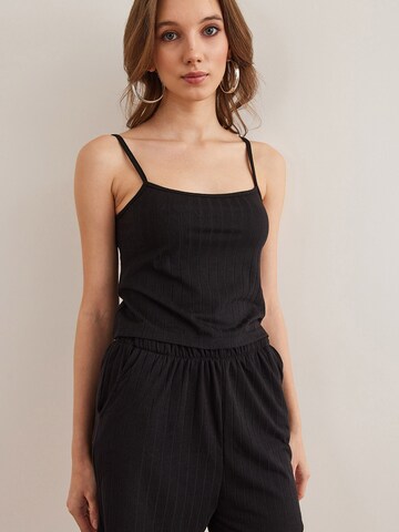 olalook Short Pajama Set in Black