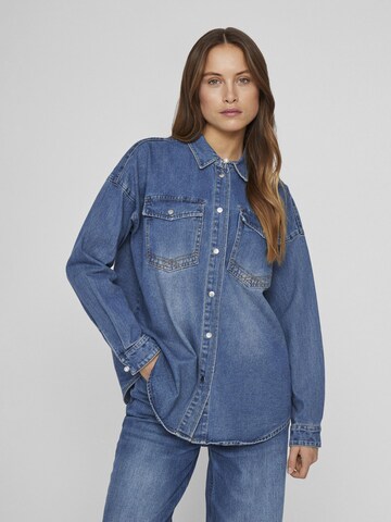 VILA Blouse in Blue: front