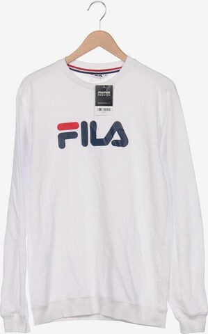 FILA Sweatshirt & Zip-Up Hoodie in M in White: front