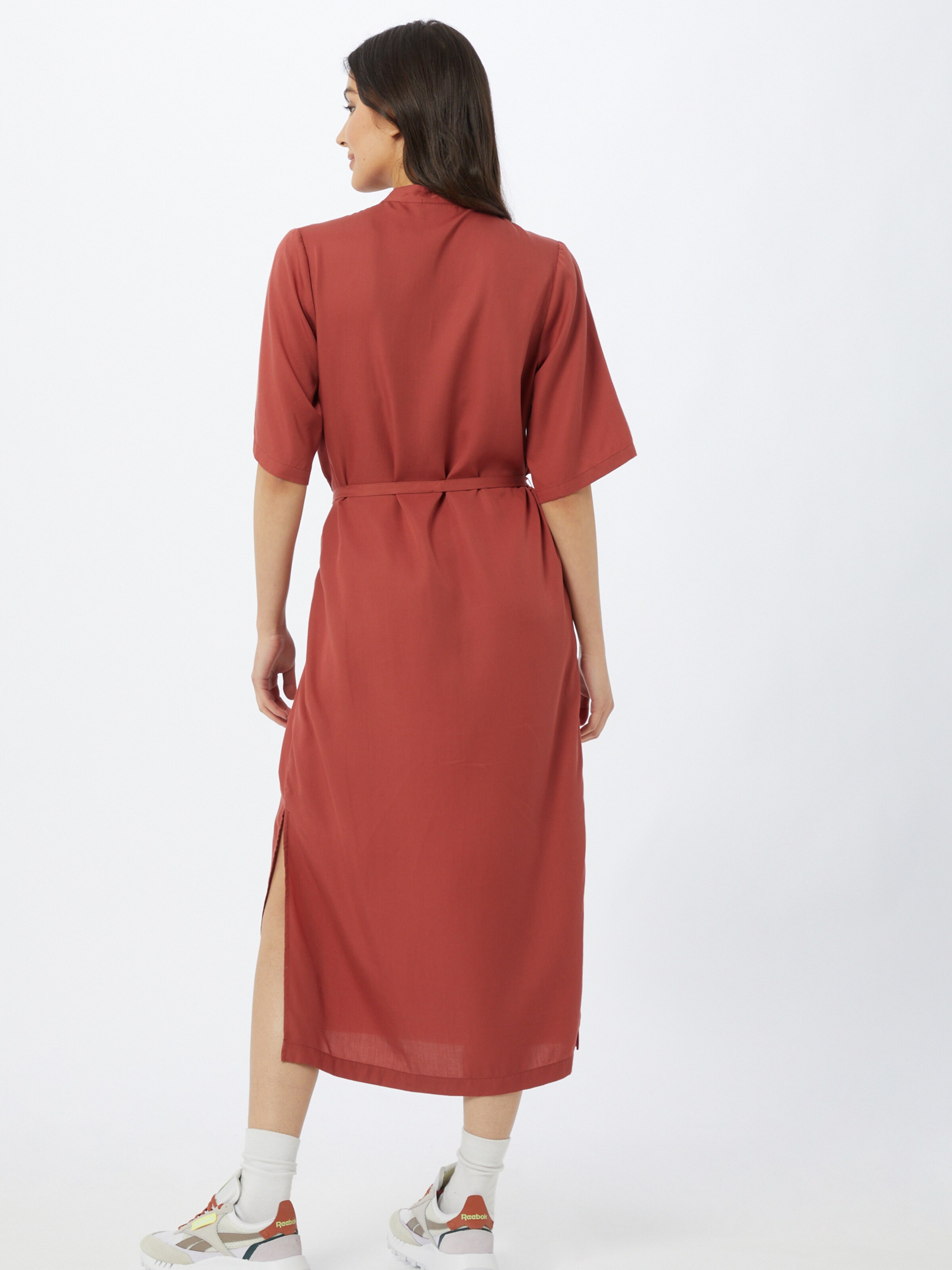 Frauen Kleider KnowledgeCotton Apparel Kleid 'ORCHID' in Pastellrot - FA53886