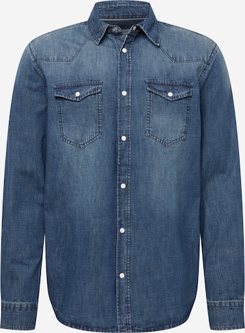 Redefined Rebel Regular fit Overhemd 'Jeremy' in Blauw: voorkant