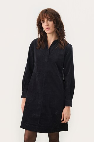 Part Two Jurk 'Lilje' in Blauw: voorkant