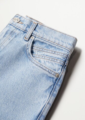 MANGO Tapered Jeans 'Mom 90' in Blau