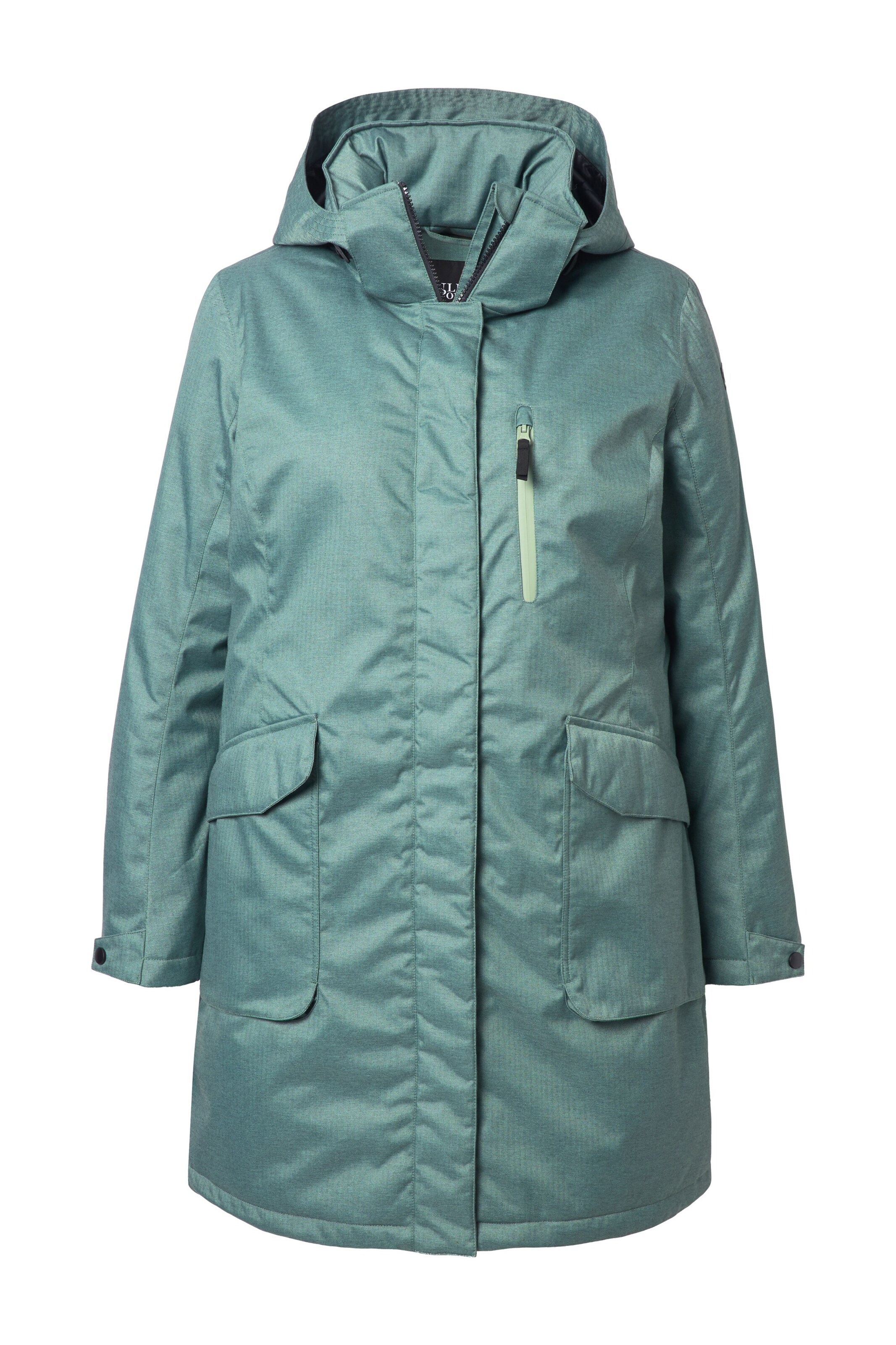 Ulla Popken Parka in Grün: Vorderseite