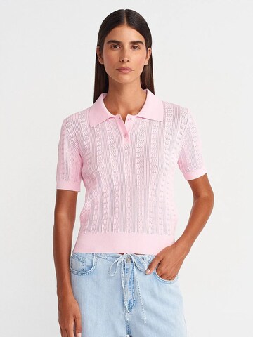 Camicia da donna 'Blusen' di Dilvin in rosa: frontale