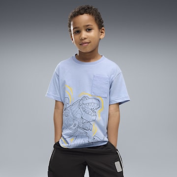 PUMA Shirt 'Puma x Transformers' in Blue: front