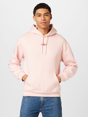 LEVI'S ® - Sweatshirt 'Relaxed Baby Tab Hoodie' em laranja: frente