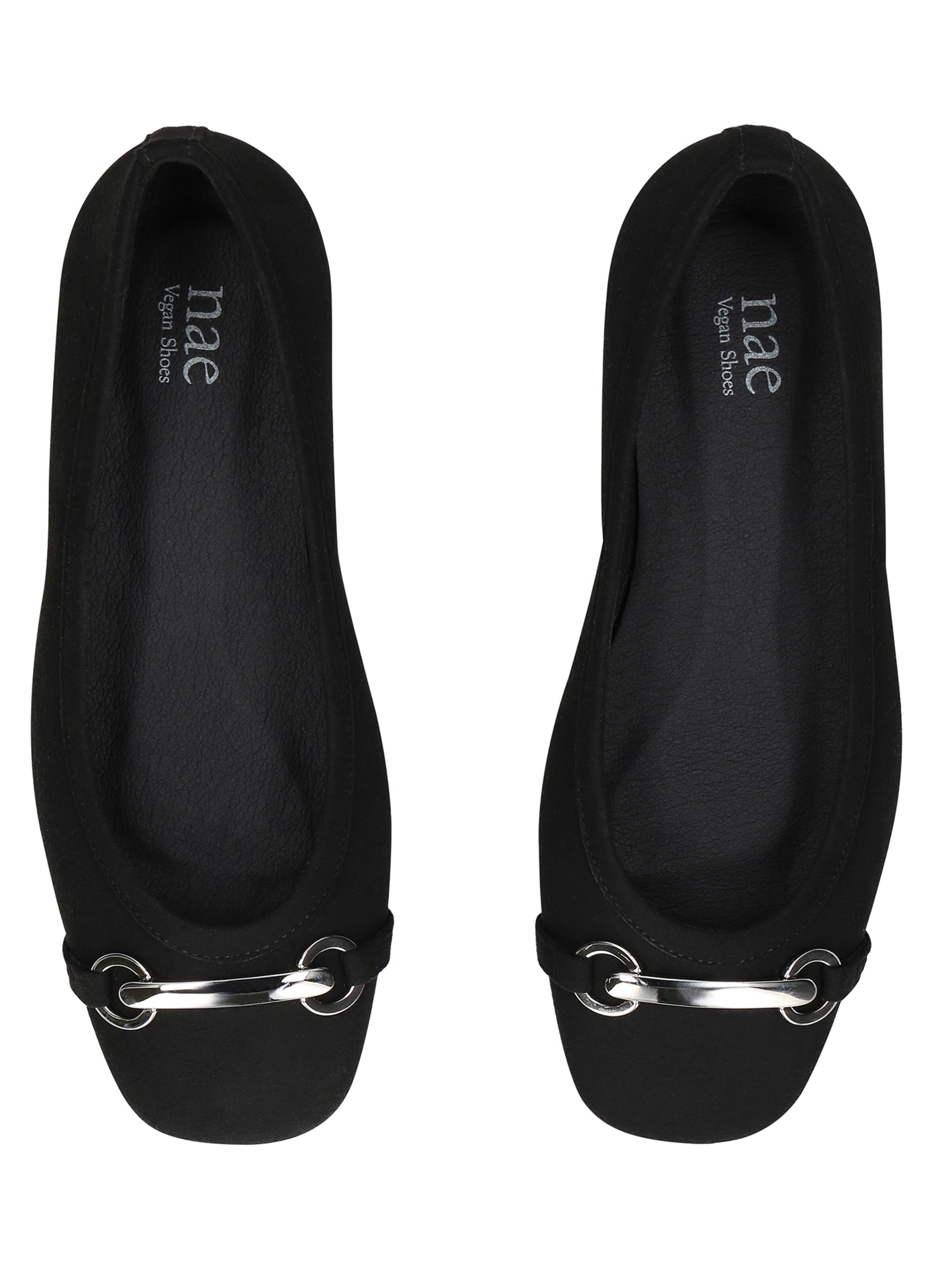 nae Vegan Shoes Kapcie 'CLAIRE' w kolorze czarny