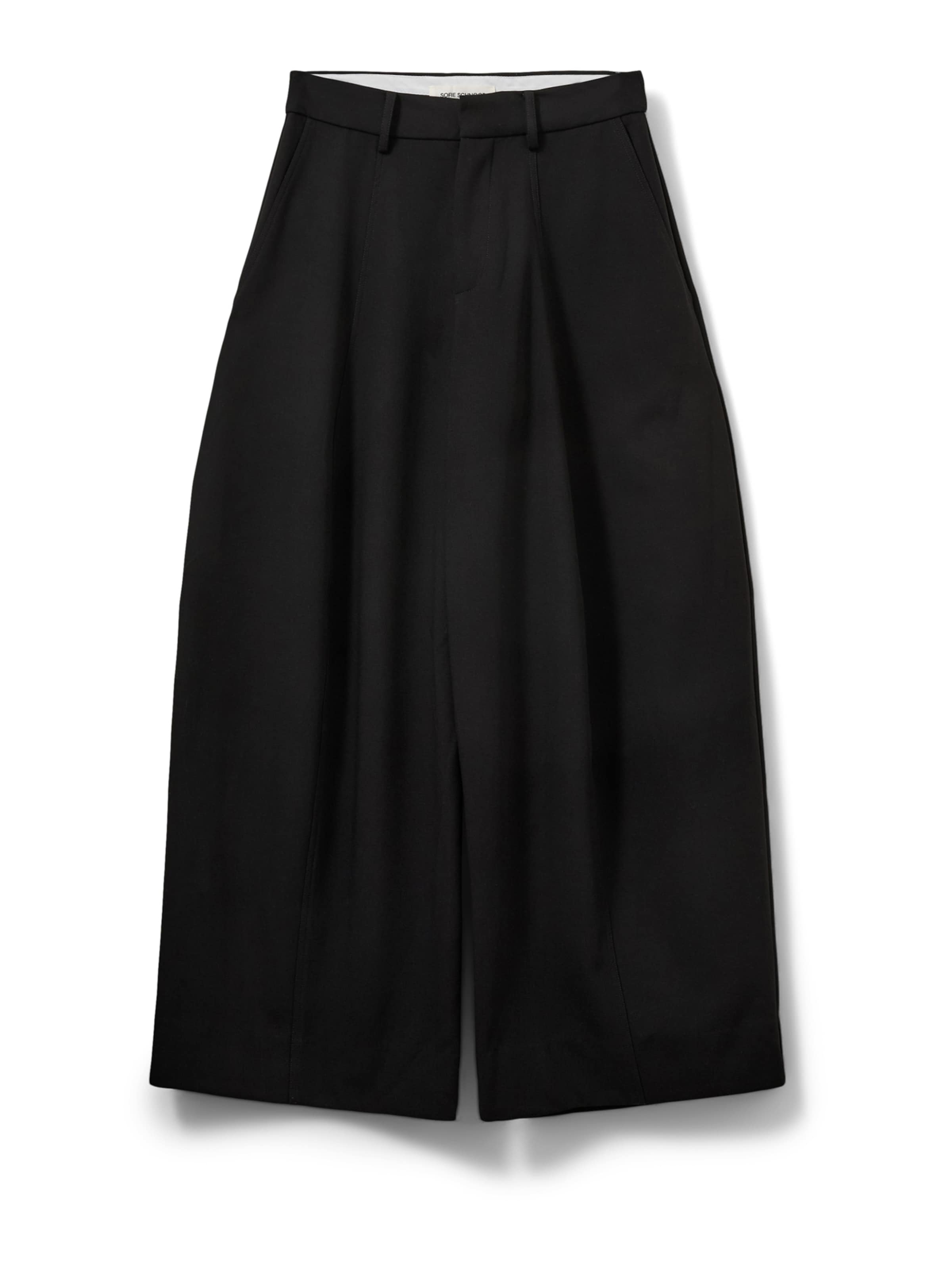 Barrel Pantaloni con pieghe 'MODENA' di Sofie Schnoor in nero: frontale