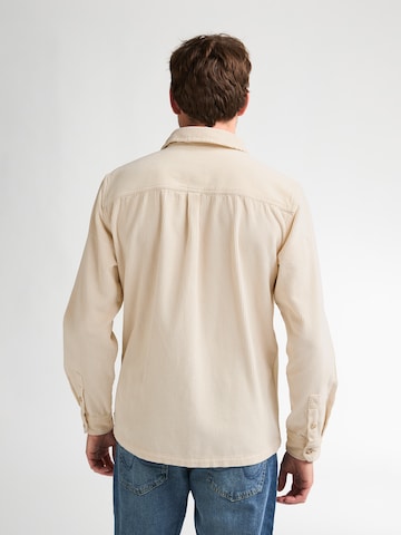 Petrol Industries Regular fit Button Up Shirt in Beige