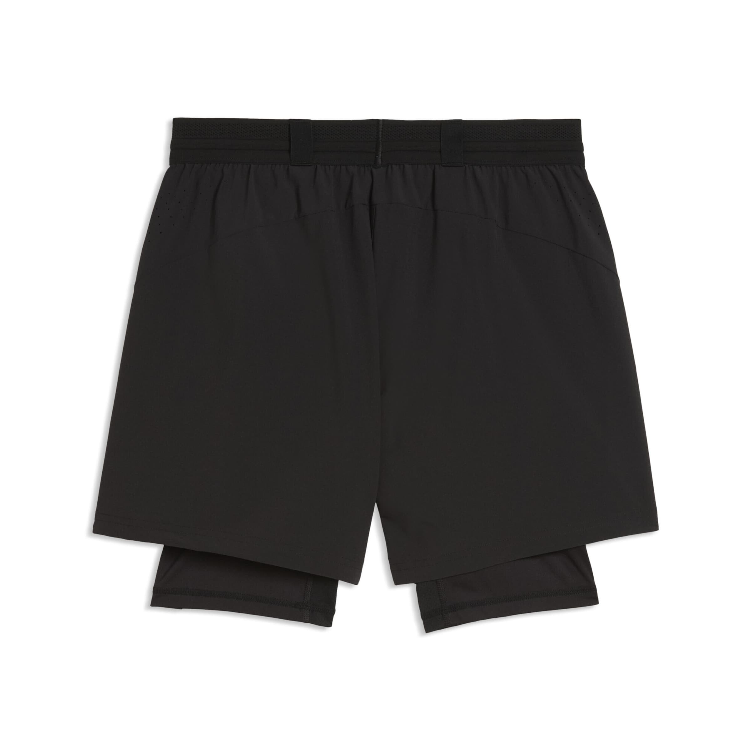 PUMA Regular Sportshorts in Schwarz