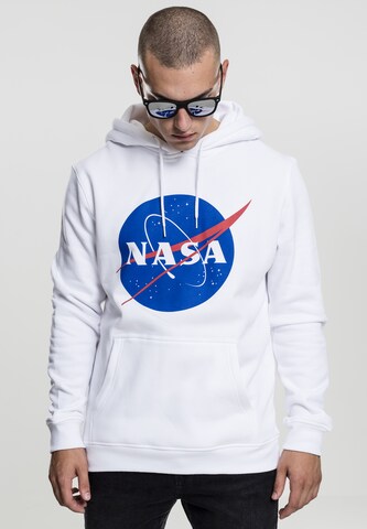 Sweat-shirt 'NASA' Mister Tee en blanc : devant