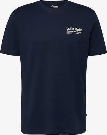 s.Oliver Shirt in Blue: front