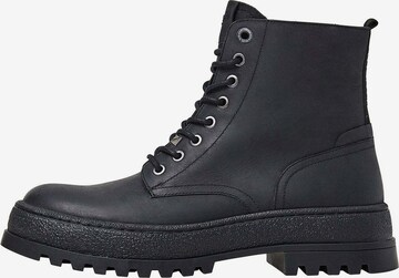 Boots stringati ' LINCOLN ' di Pepe Jeans in nero: frontale