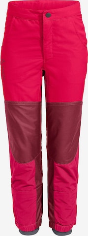 VAUDE Tapered Outdoor Pants in Pink: front