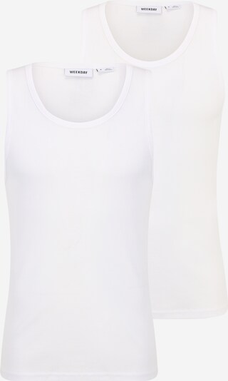 WEEKDAY Top in weiß, Produktansicht