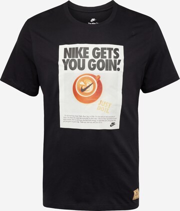 T-Shirt NIKE en noir : devant