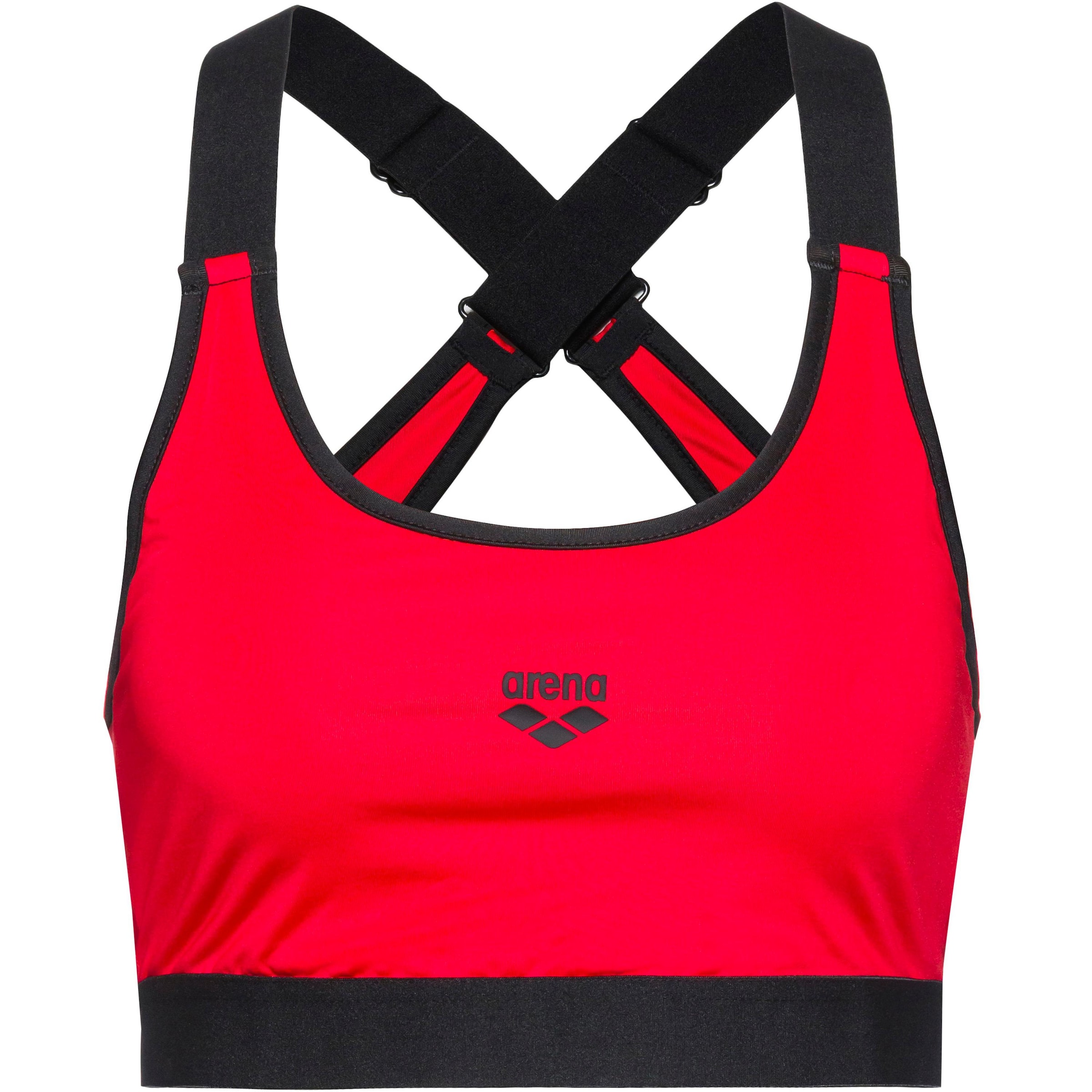ARENA Bralette Sports Bra in Red: front