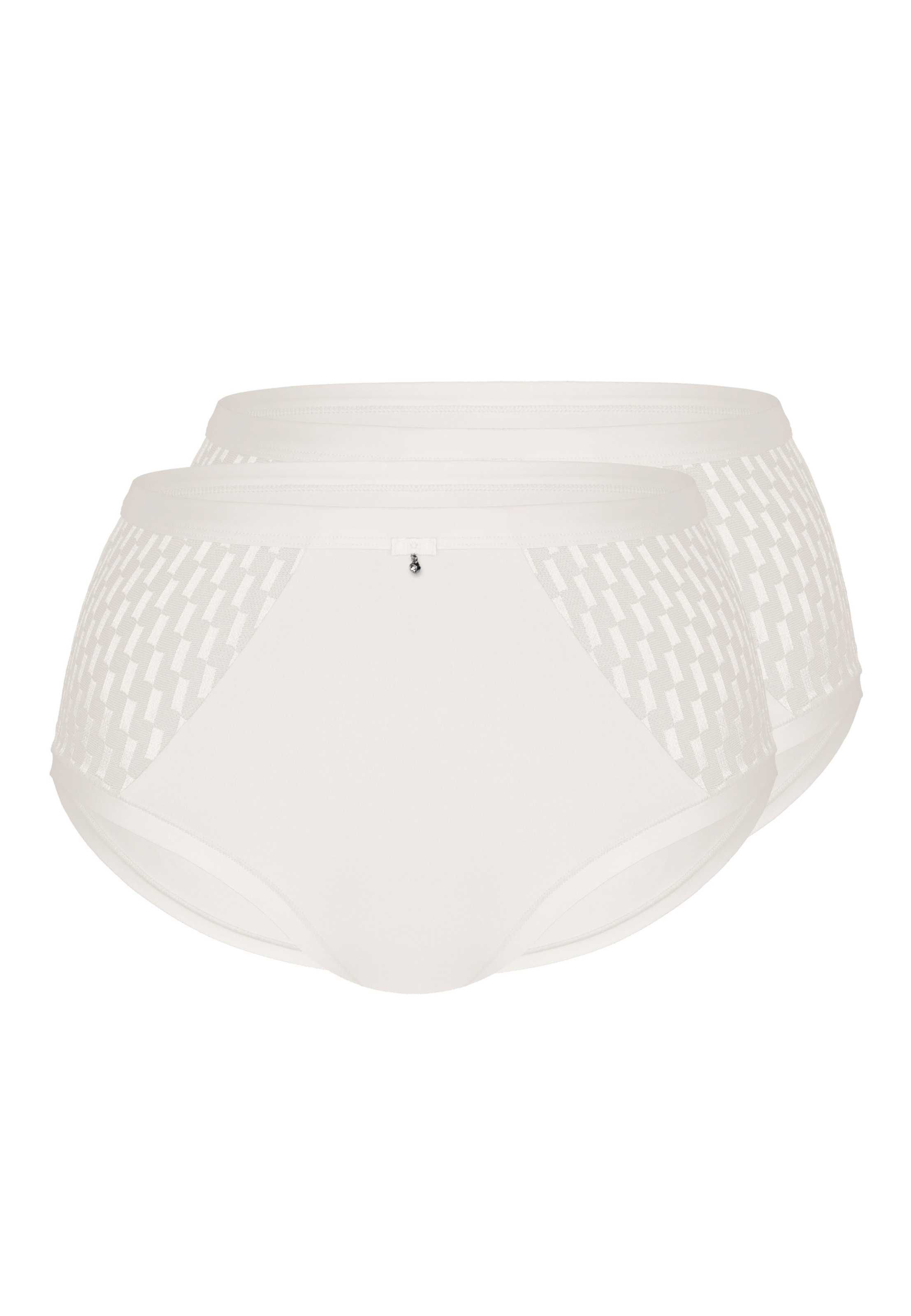 sassa Slip 'GRAPHICAL JACQUARD' in Beige: voorkant